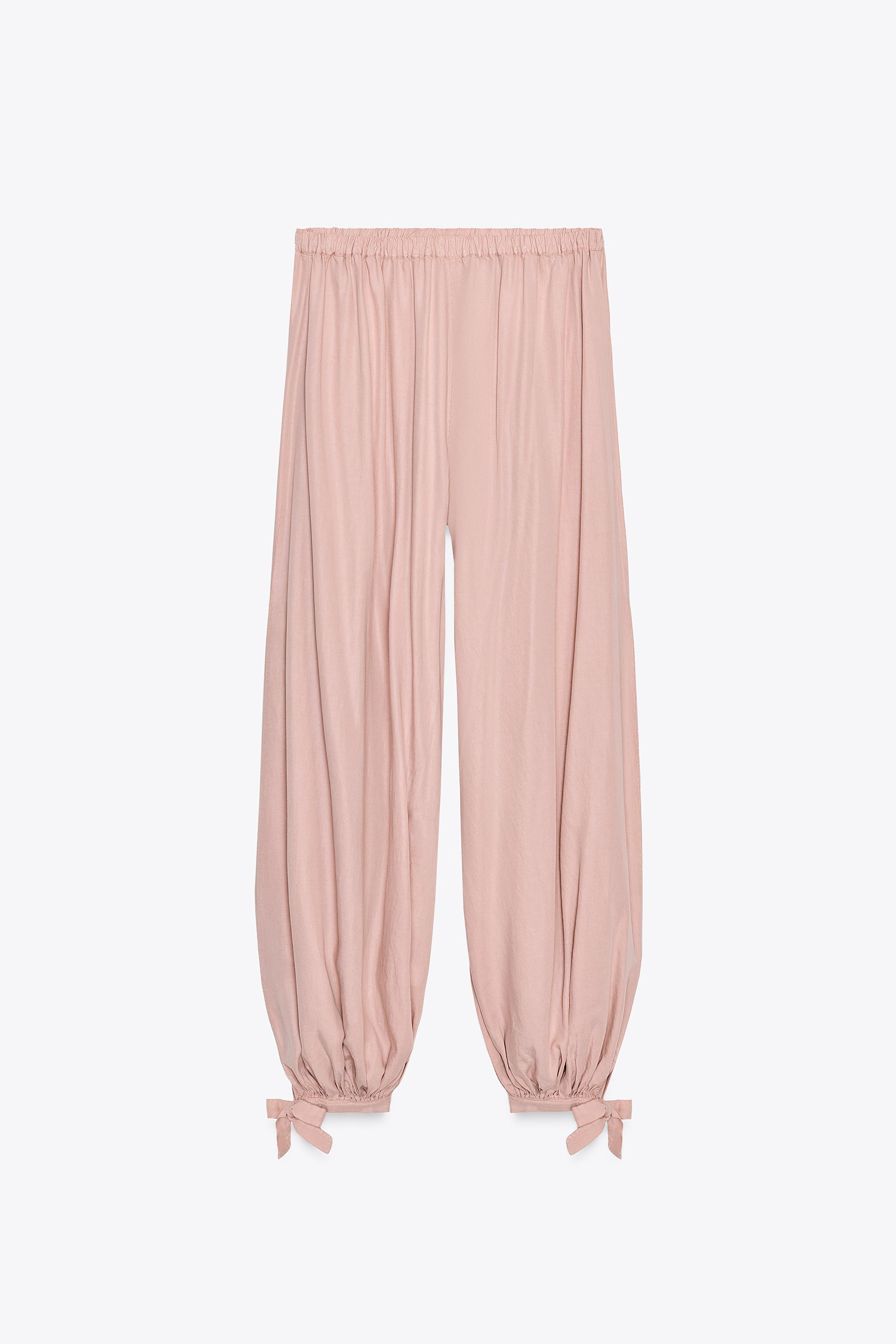 パンツ rosymonster POSY duck ballonshort pants ZW COLLECTION FLOWY BALLOON PANTS - Pink | ZARA United States
