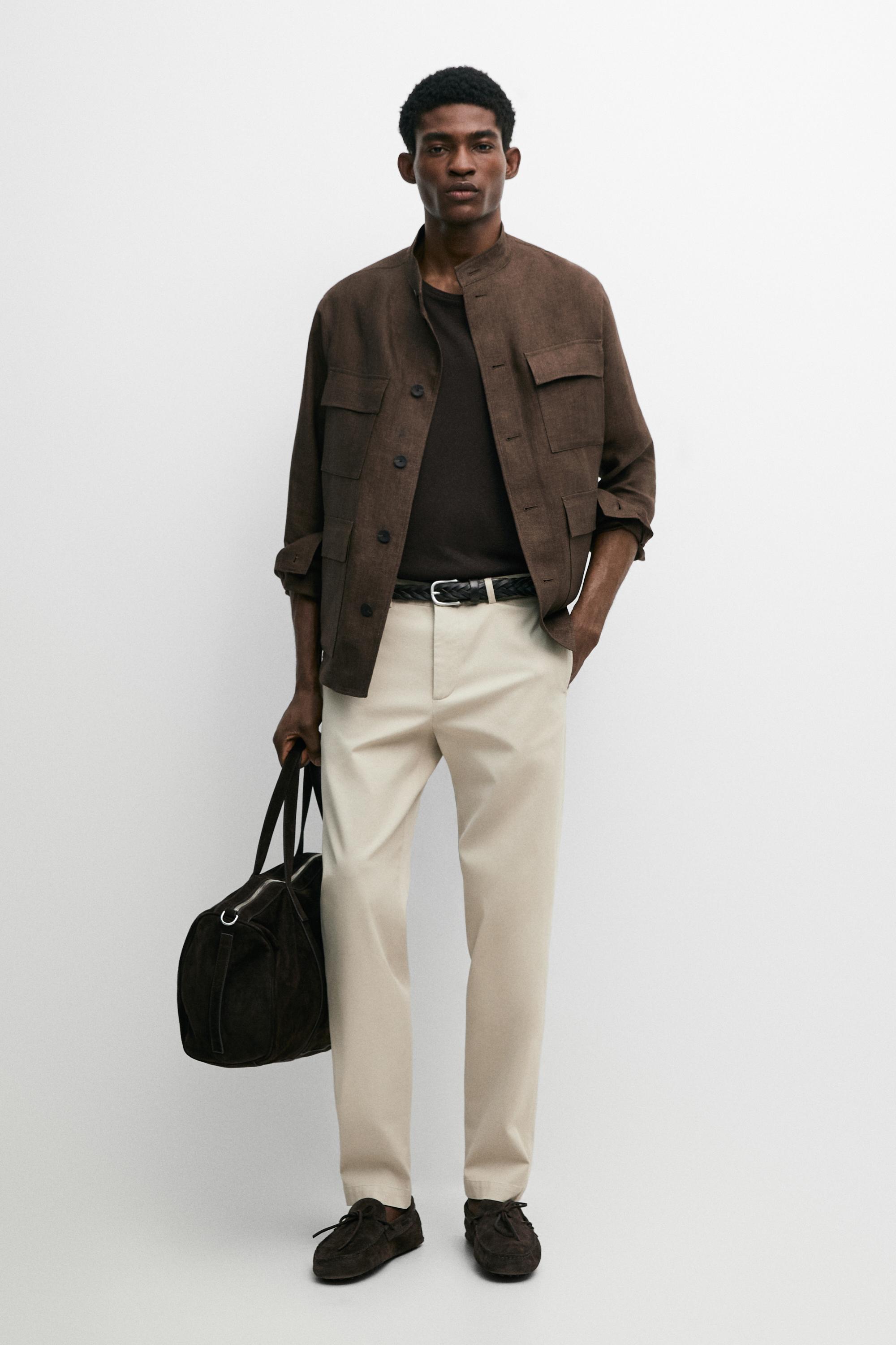 Pantalon slim avec coton