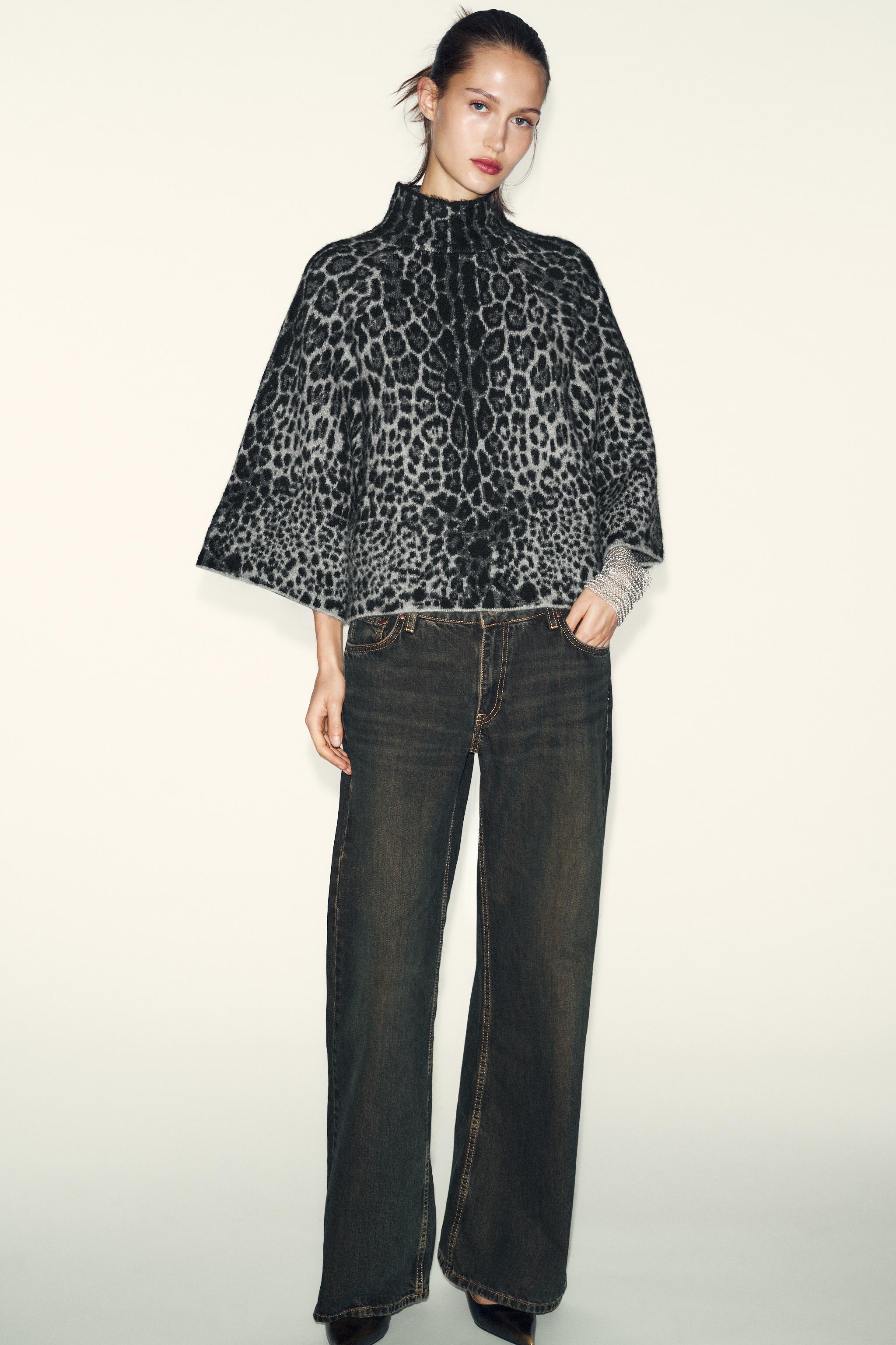 アキラナカ Lucia tape fringe knit pullover BK SUÉTER DE MANGA CURTA DE TRICÔ OVERSIZE - Cinza-vigoré | ZARA Brasil
