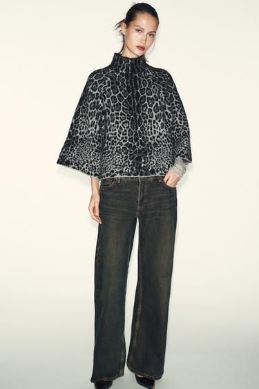 KNIT JUMPER WITH WIDE SLEEVES - Grey by Zara