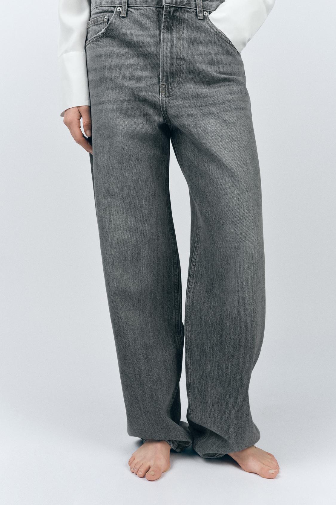 ZW COLLECTION BAGGY MID-WAIST JEANS