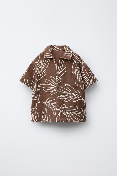 Zara LEHETIKANDIGA SÄRK - Brown - Pilt 0