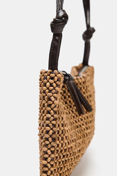SAC PORTÉ ÉPAULE FANTAISIE - Marron de Zara - Image 4
