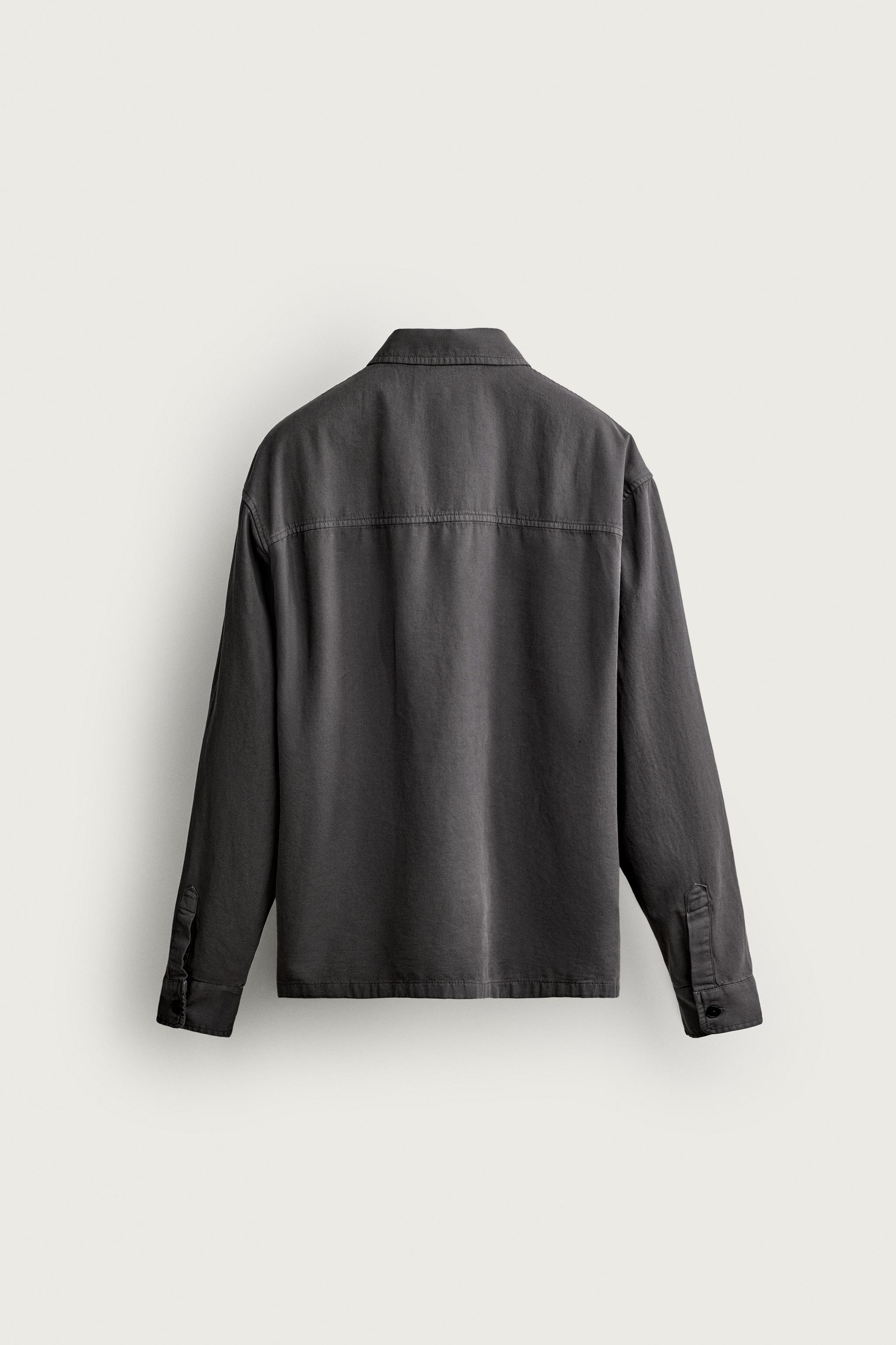 Zara RELAXED FIT WASHED OVERSHIRT — фото 8