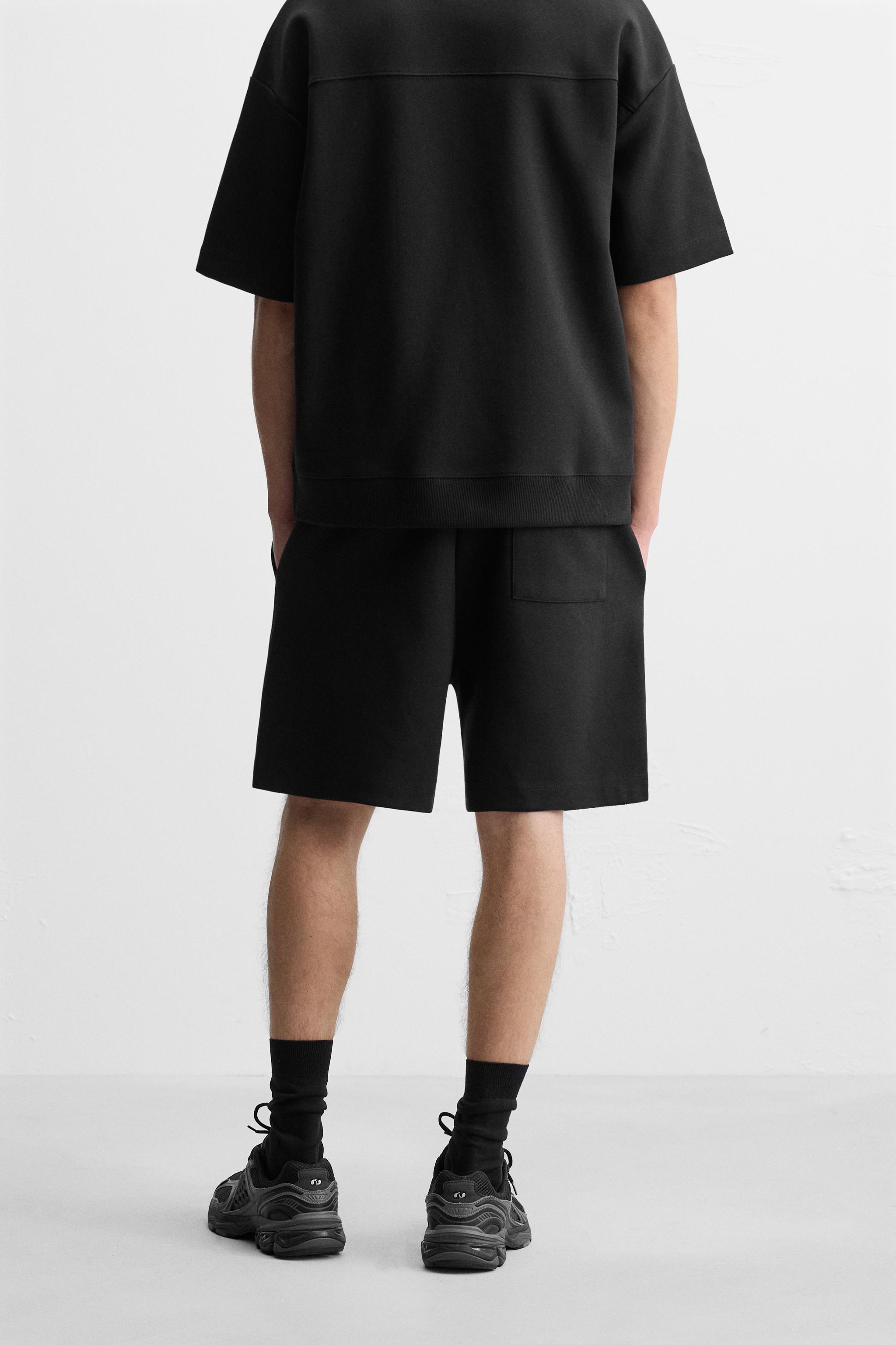 テクニカルテクスチャーバミューダパンツ - オフホワイト | ZARA