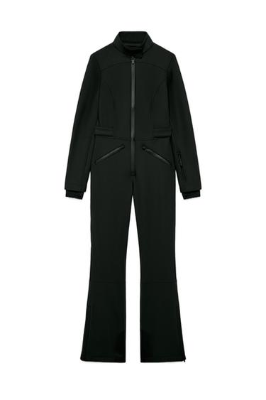 MONO WATER RESISTANT WINDPROOF RECCO® TECHNOLOGY SKI COLLECTION - Black by Zara
