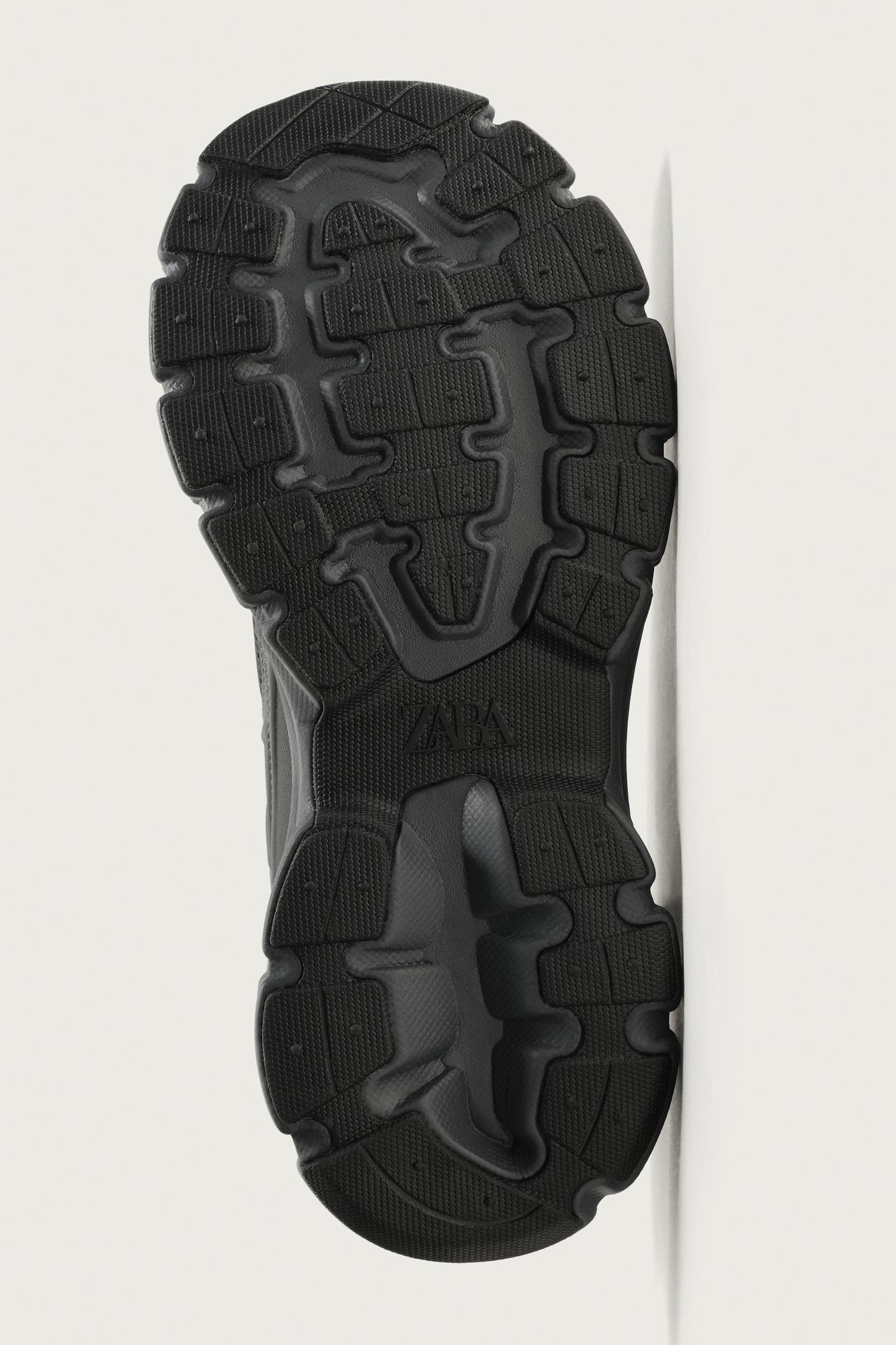 Мужские кроссовки Zara Chunky Sole, цвет: Чёрный — фото 7