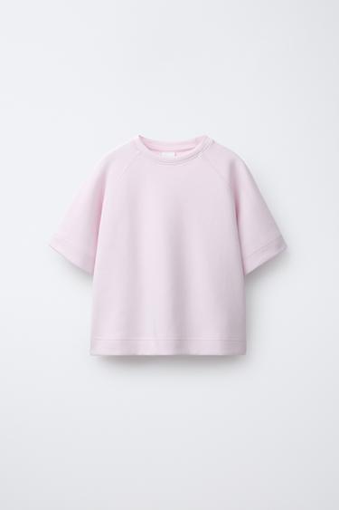 BASIC RAGLAN SLEEVE T-SHIRT - Pink by Zara