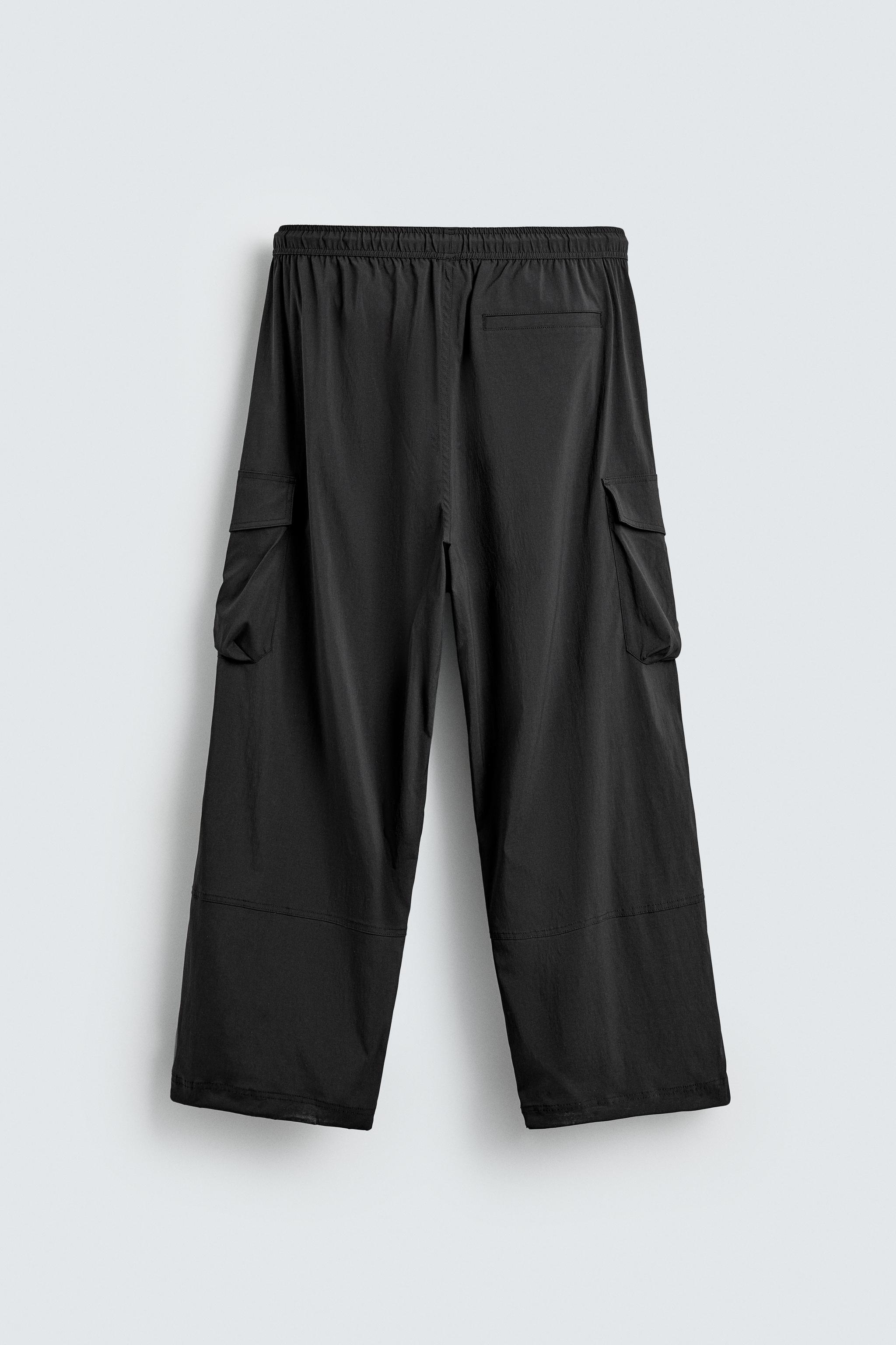 BREATH ブラック カーゴパンツ BREATH - ブレス】 COATING BOOTCUT CARGO PANTS / BLACK