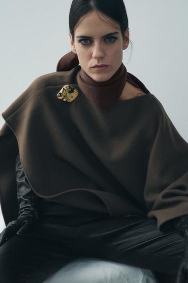 WOOLLEN BANDANA - Brown by Zara - Image 0