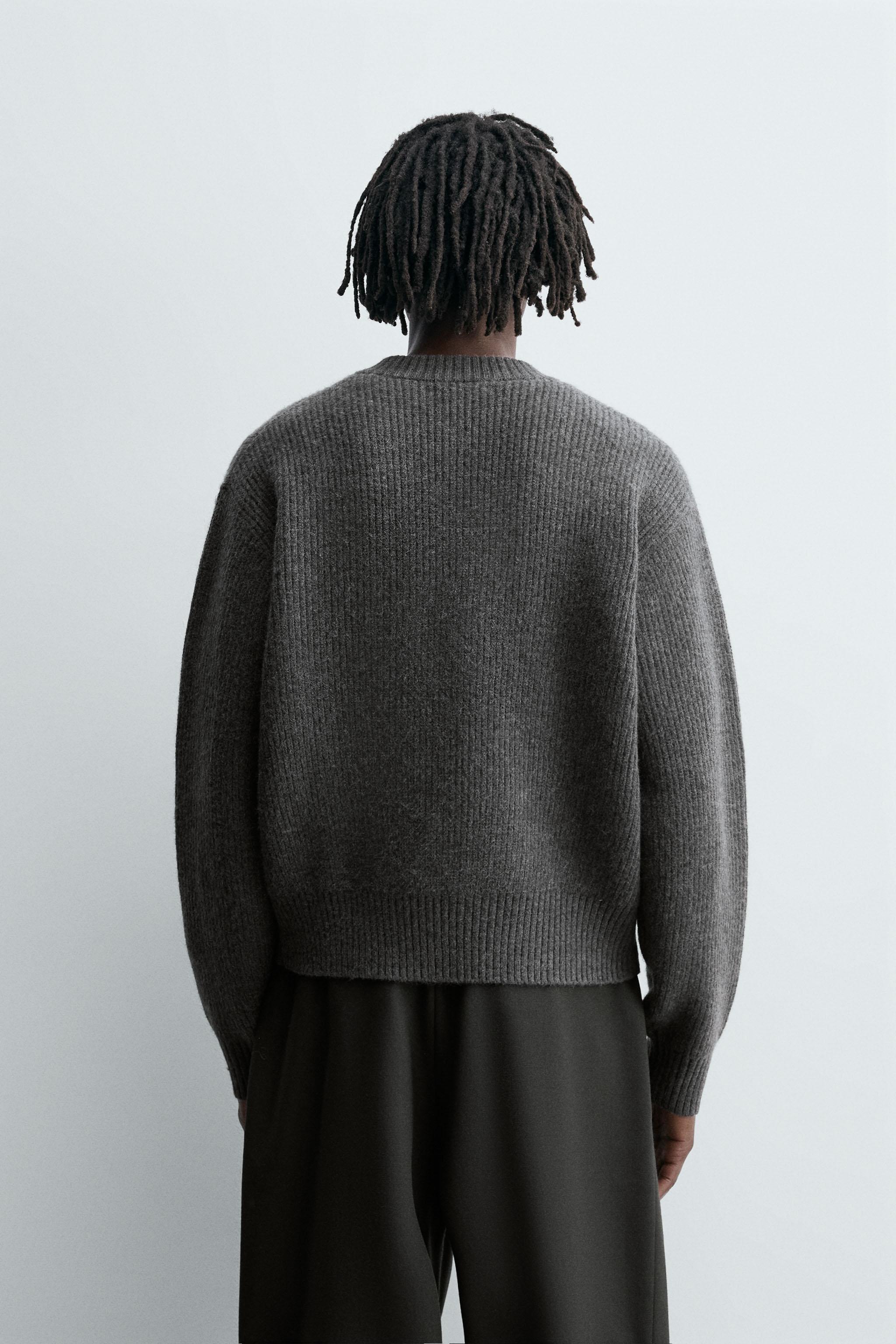 新品 ZARA ニットボンバージャケット ZARA - タグ付き新品 ZARA ジッパー ニット ボンバージャケット 2142