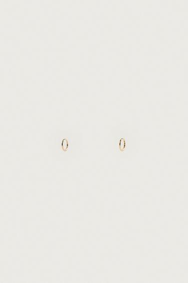 METAL HOOP EARRINGS — Golden 2
