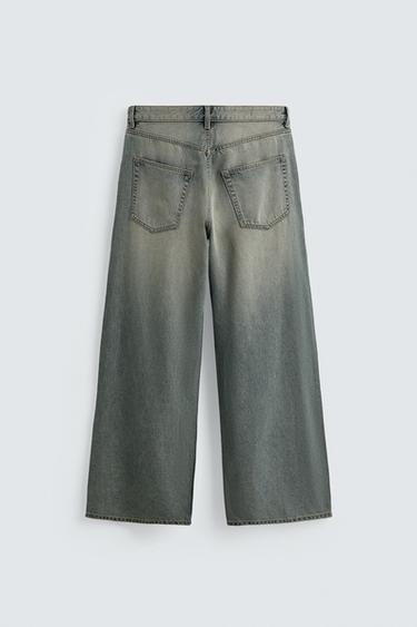 BAGGY FIT JEANS - Blue / Green by Zara - Image 7