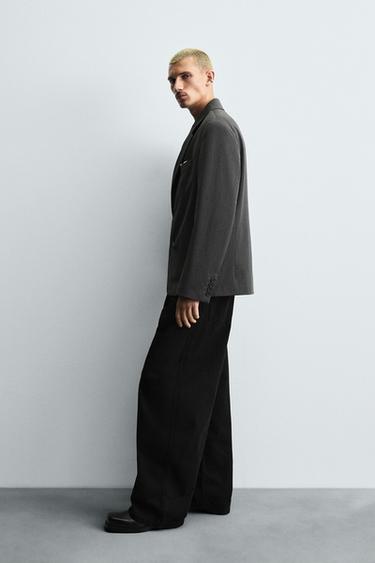 BLAZER OVERSIZE RAYURES - Gris de Zara - Image 3