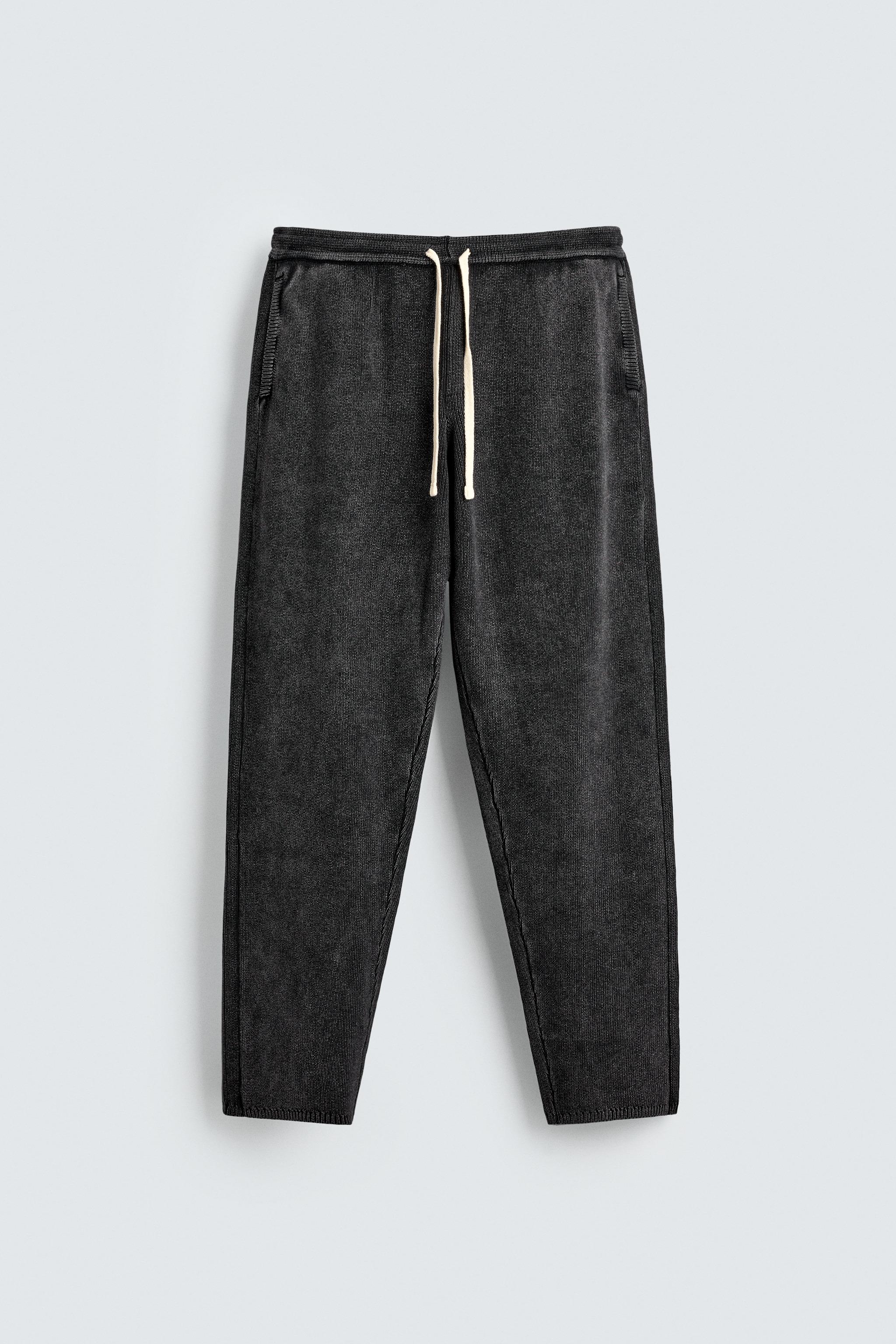 PANTALON EN MAILLE STRUCTURÉE