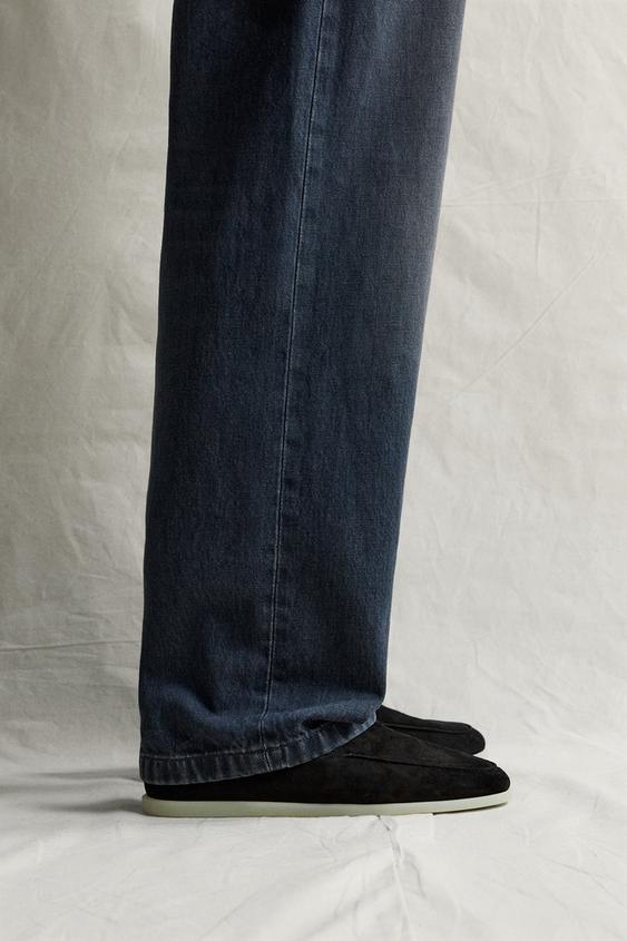 MOCASÍN PIEL CASUAL - Negro de Zara - Imagen 0