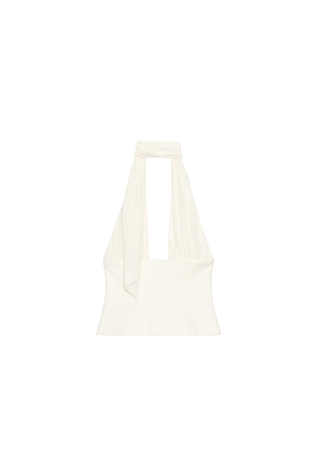 COMBINATION TULLE HALTER TOP - image 3