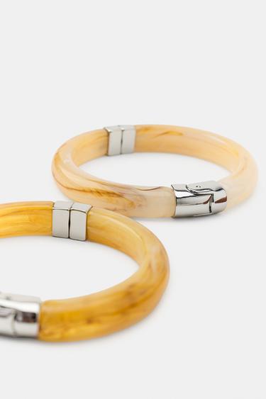 LOT DE 4 BRACELETS RIGIDES - Marron de Zara - Image 3