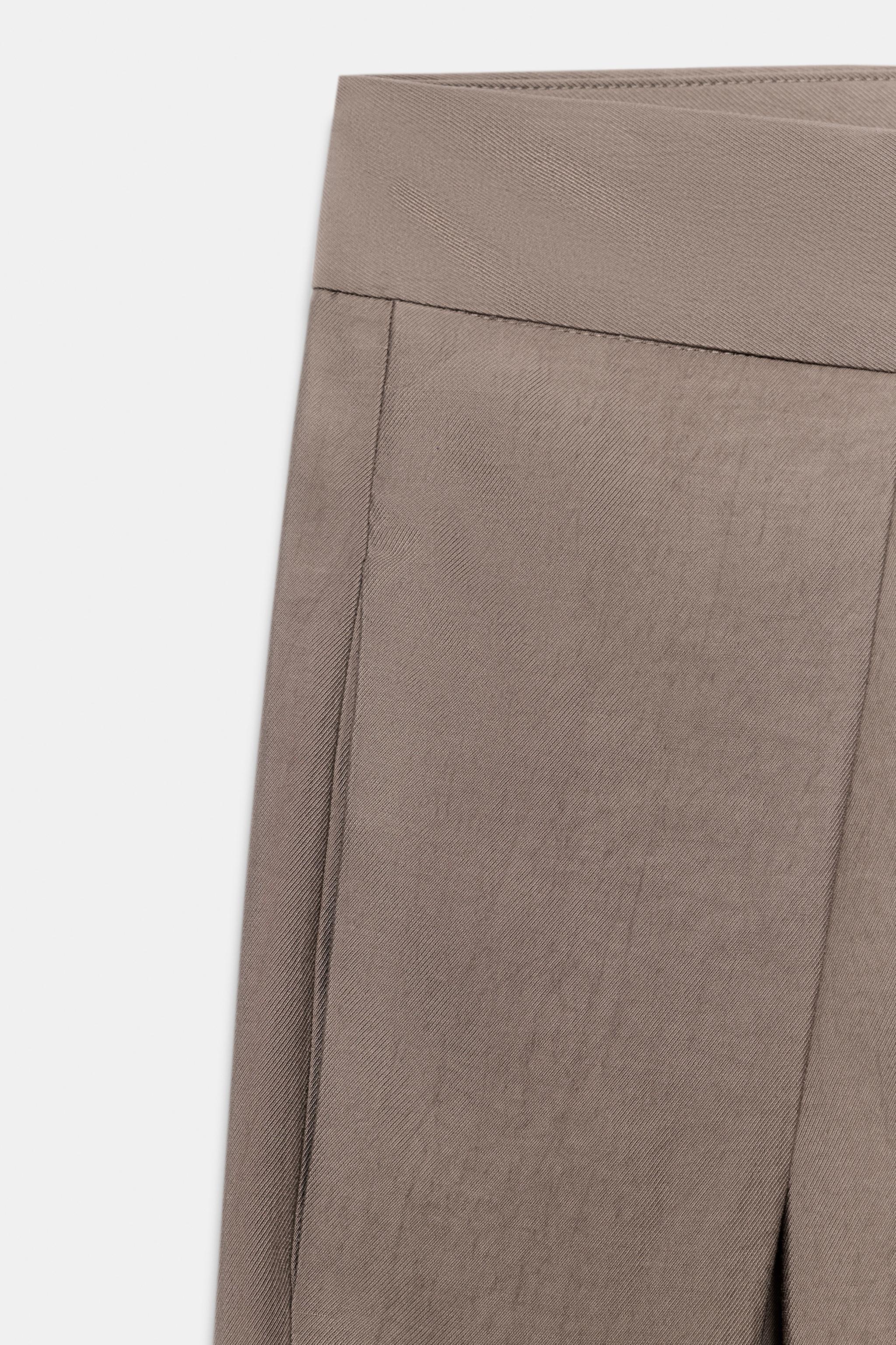 ZW COLLECTION PİLİLİ GENİŞ PAÇA PANTOLON - Görsel 3