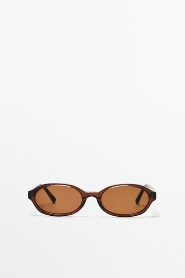 Zara Round sunglasses - Brown
