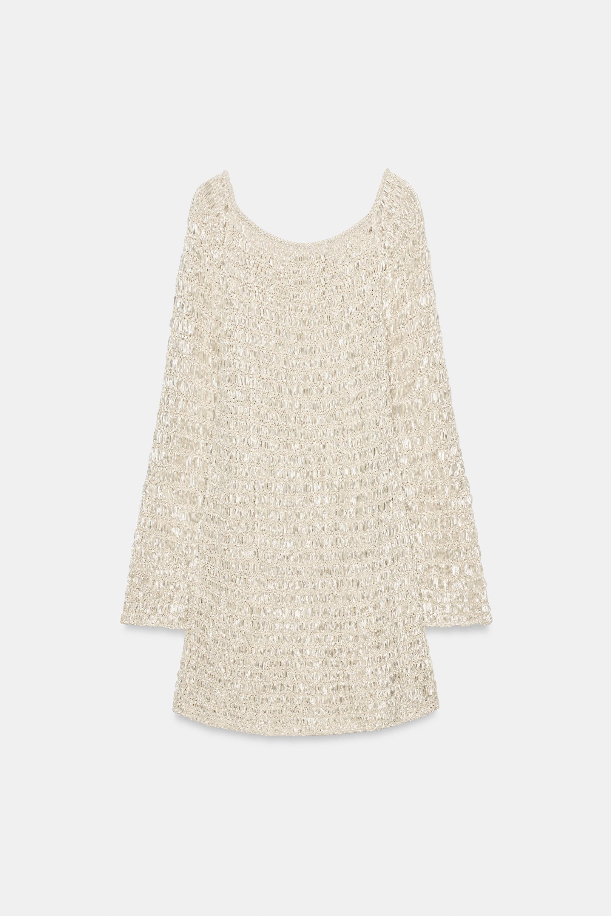 BOAT NECK KNIT MINI DRESS