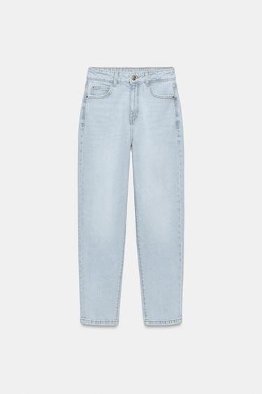 JEANS Z1975 MOM FIT TIRO ALTO - Azul claro de Zara - Imagen 0