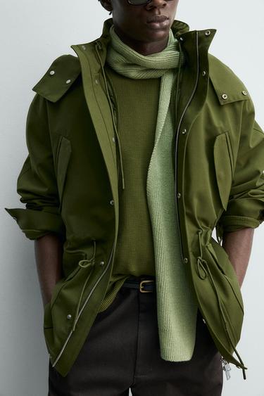 PARKA TECHNIQUE AVEC GILET DÉTACHABLE - Kaki de Zara - Image 4