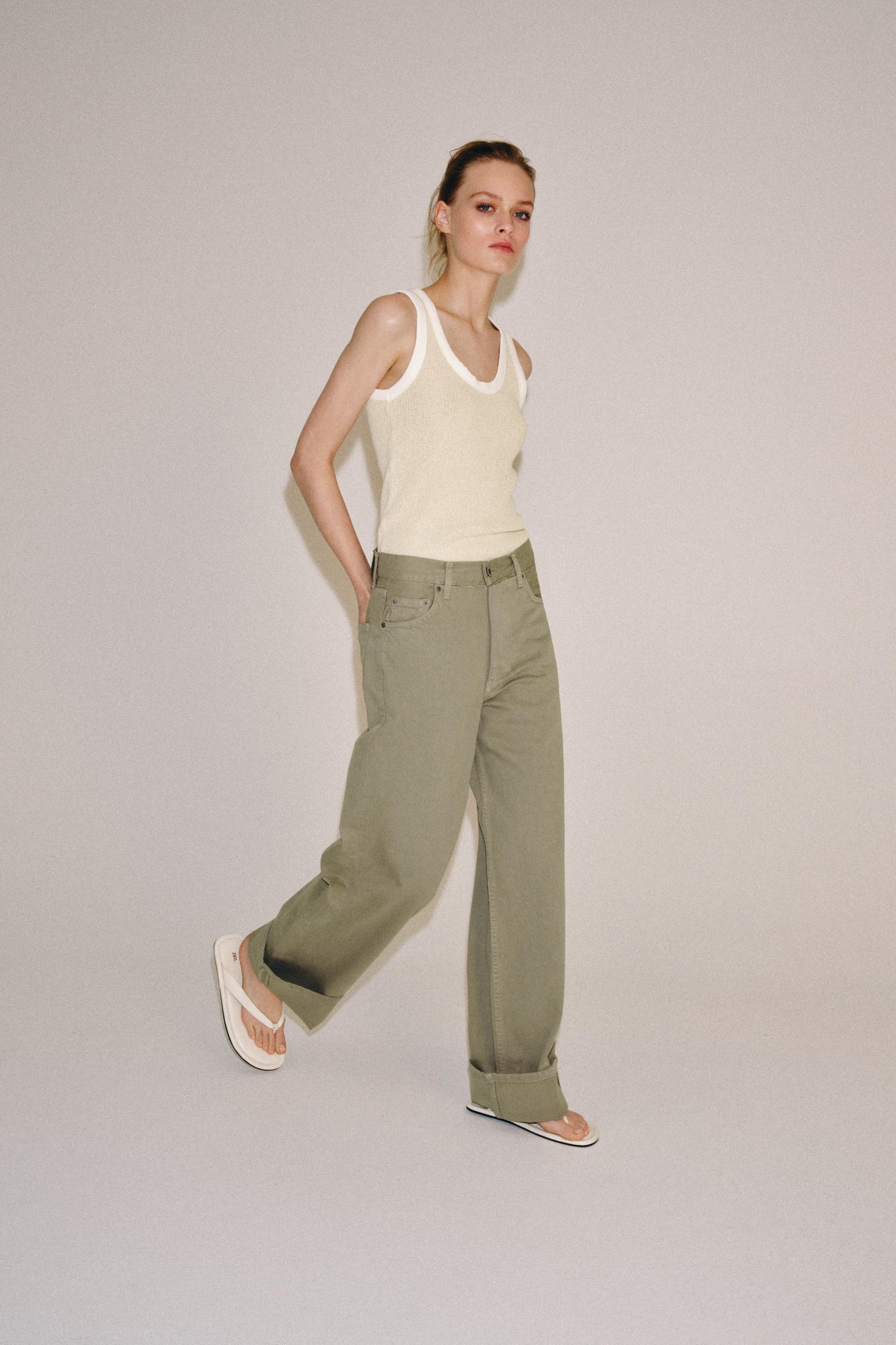 Женские джинсы Zara ZW COLLECTION MID-RISE BAGGY JEANS — фото 3