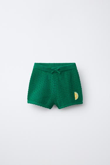 ТРИКОТАЖНІ ШОРТИ ЛИМОН CASA LAWA X ZARA KIDS - Зелений Zara