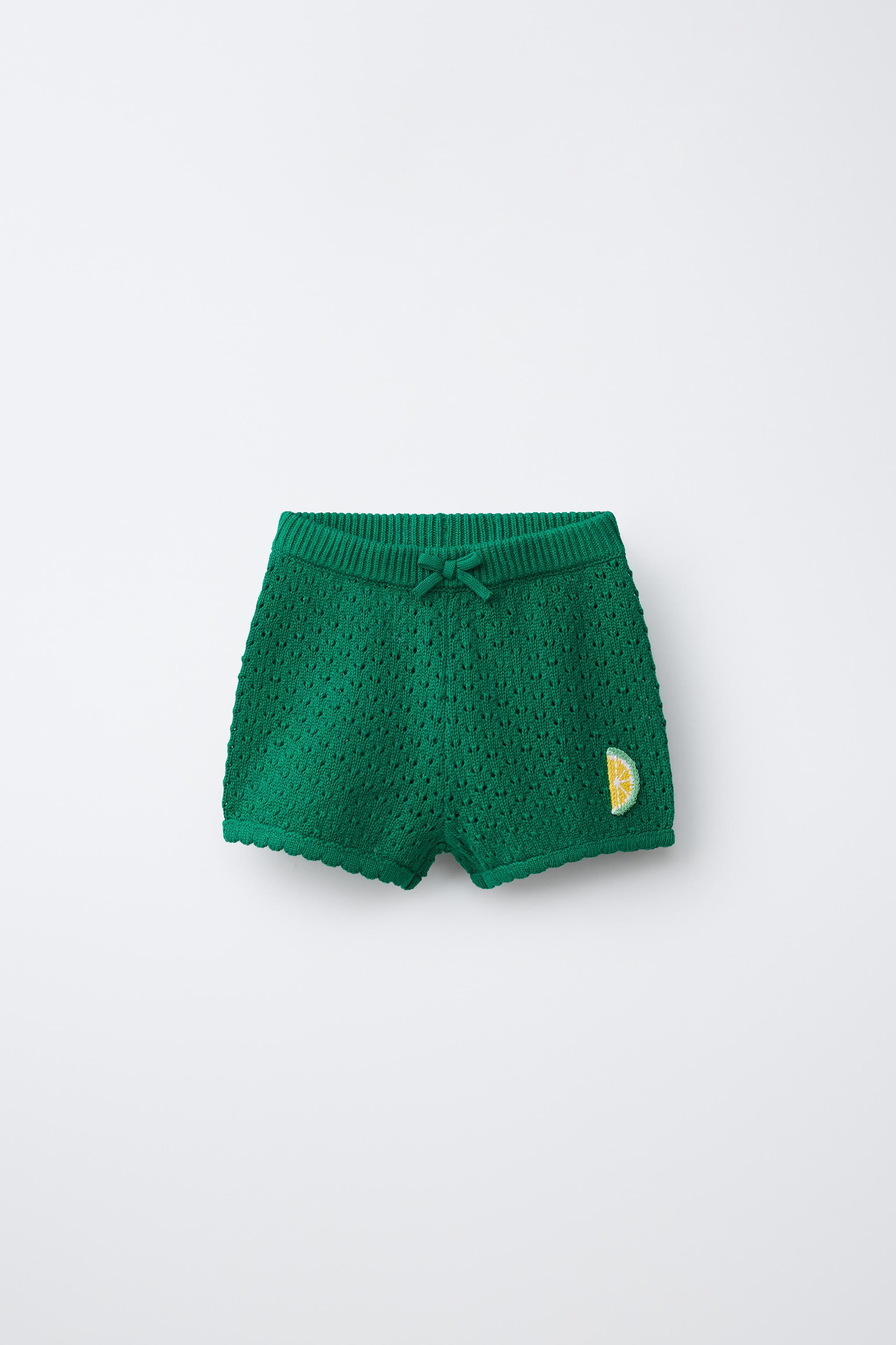 SHORT EN MAILLE CITRON CASA LAWA X ZARA KIDS