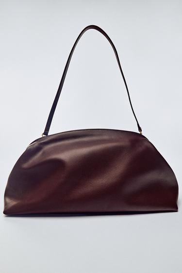 BOLSO SOBRE PIEL - Rojo de Zara