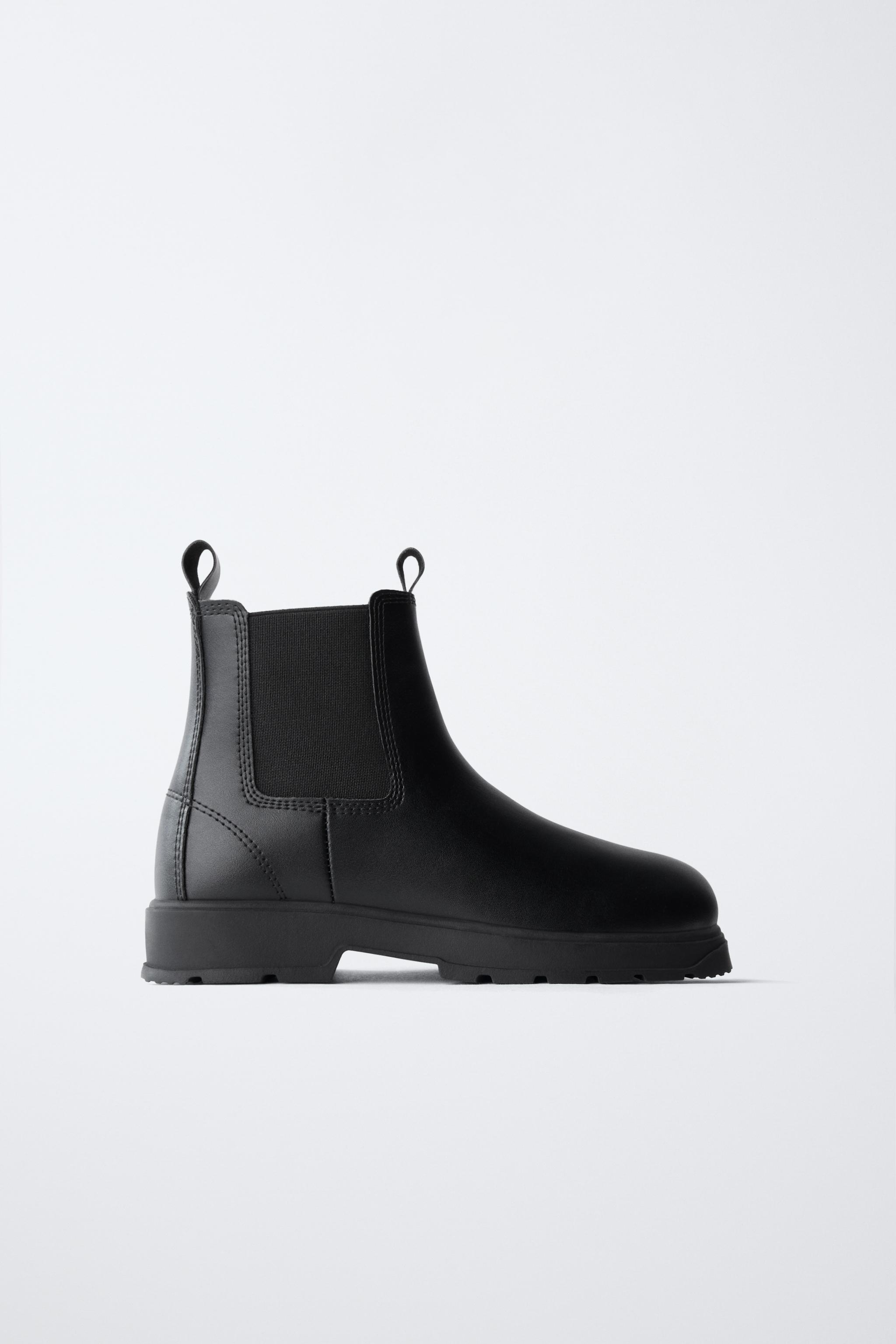 mens winter boots without laces