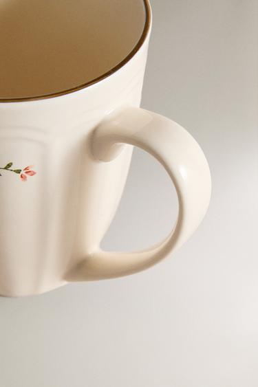 MUG PORCELAINE FLORAL - Crème de Zara - Image 2
