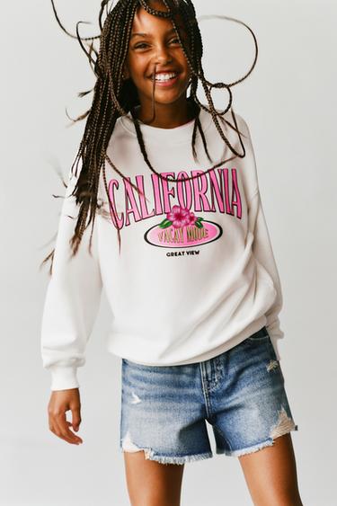 BERMUDA DENIM COM RASGOS - Azul-claro da Zara