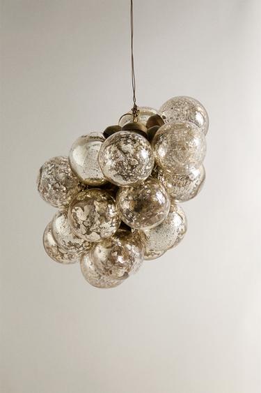 BUNCH CHRISTMAS TREE DECORATION - Silver by Zara - Image 1