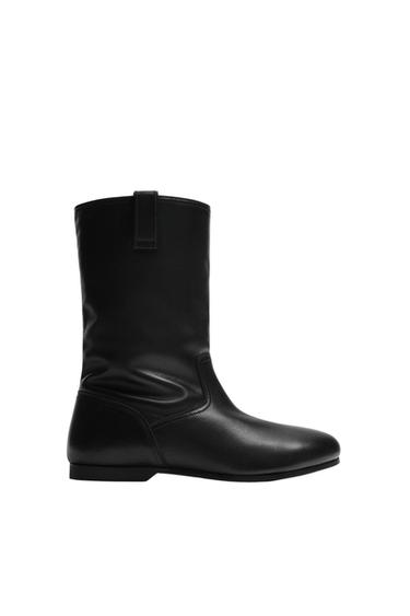 LEATHER BOOTS SAMUEL DE SABOIA X ZARA - Black by Zara