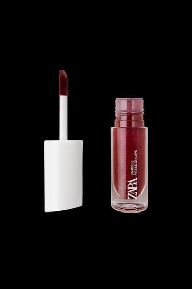 Zara LIQUID LIPSTICK - SPARKLE PRESS ON LIPS - BERRY - Image 0