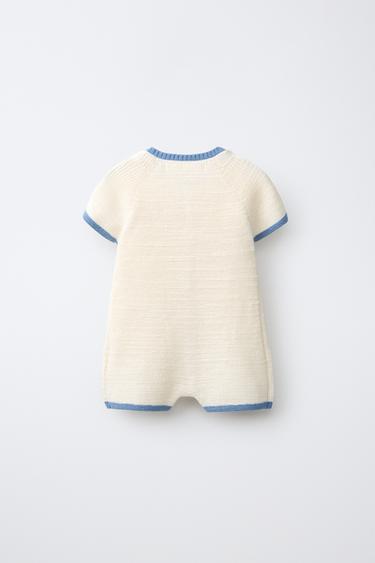 DOG PRINT PLAYSUIT - Ecru by Zara - Image 1