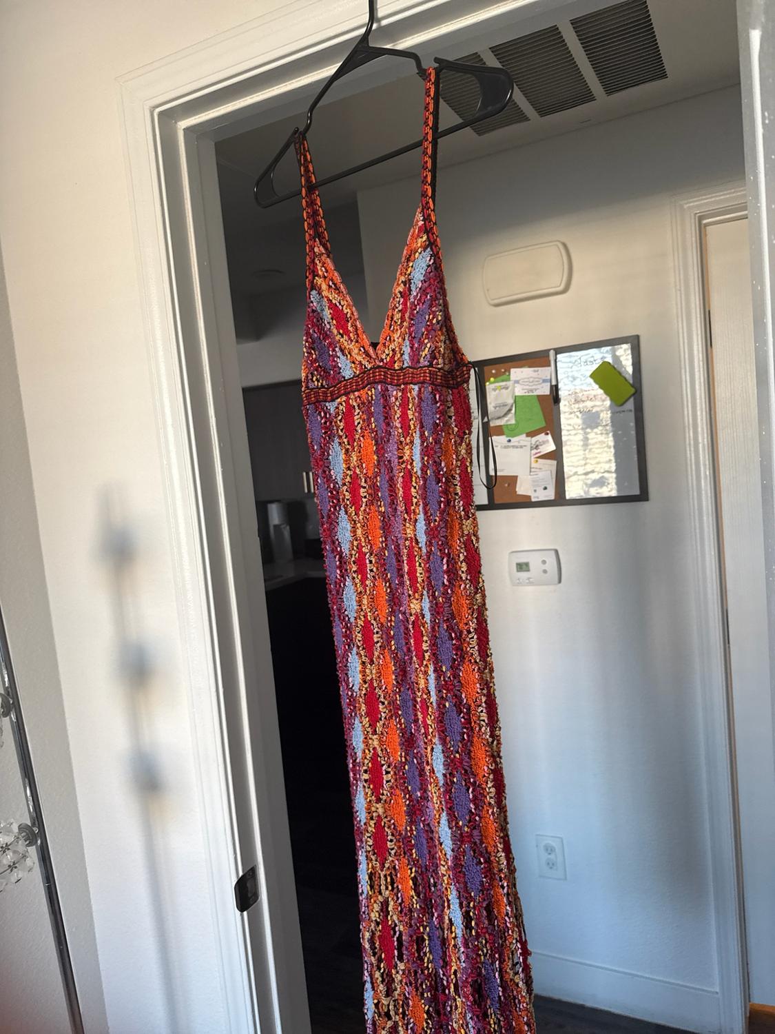FRINGED KNIT MIDI DRESS - Image 3