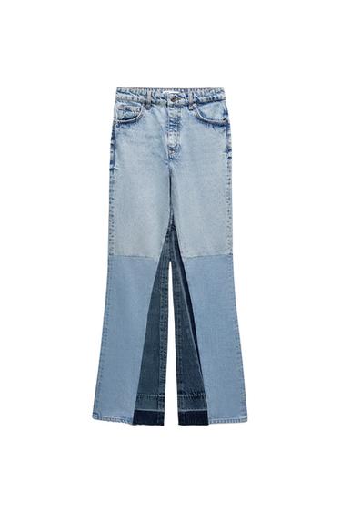 WIDE LEG PATCHWORK COLLECTION JEANS