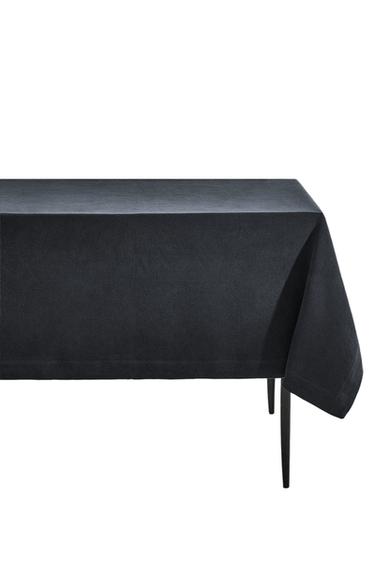 Zara HEAVY COLORED LINEN TABLECLOTH - Blue