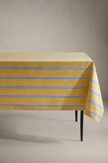 GESTREIFTE TISCHDECKE - Gelb von Zara