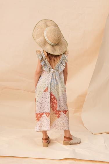 Zara LIMITED EDITION PATCHWORK JUMPSUIT - Multicolored