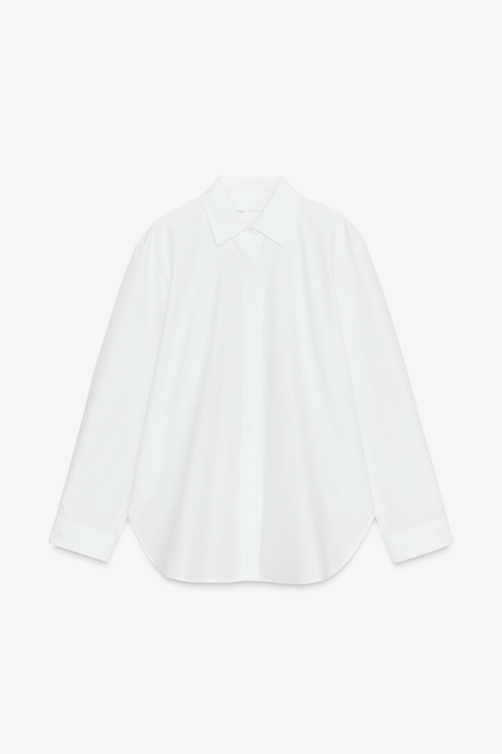 レディース ポプリンシャツ プラダ PRADA ワイシャツ ポプリンストレッチシャツ ホワイト