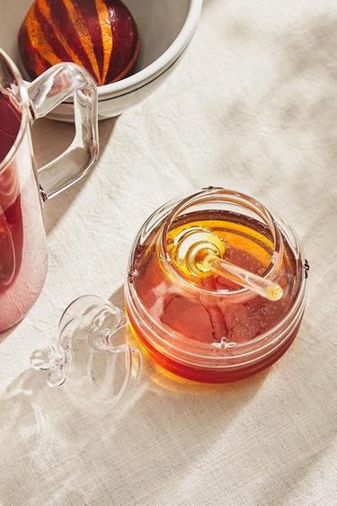 BUMBLEBEE BOROSILICATE GLASS HONEY JAR - 990 by Zara