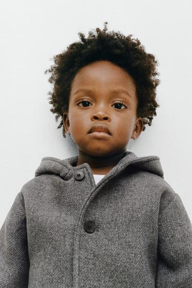 MANTEAU MANTECO À CAPUCHE - Gris foncé de Zara
