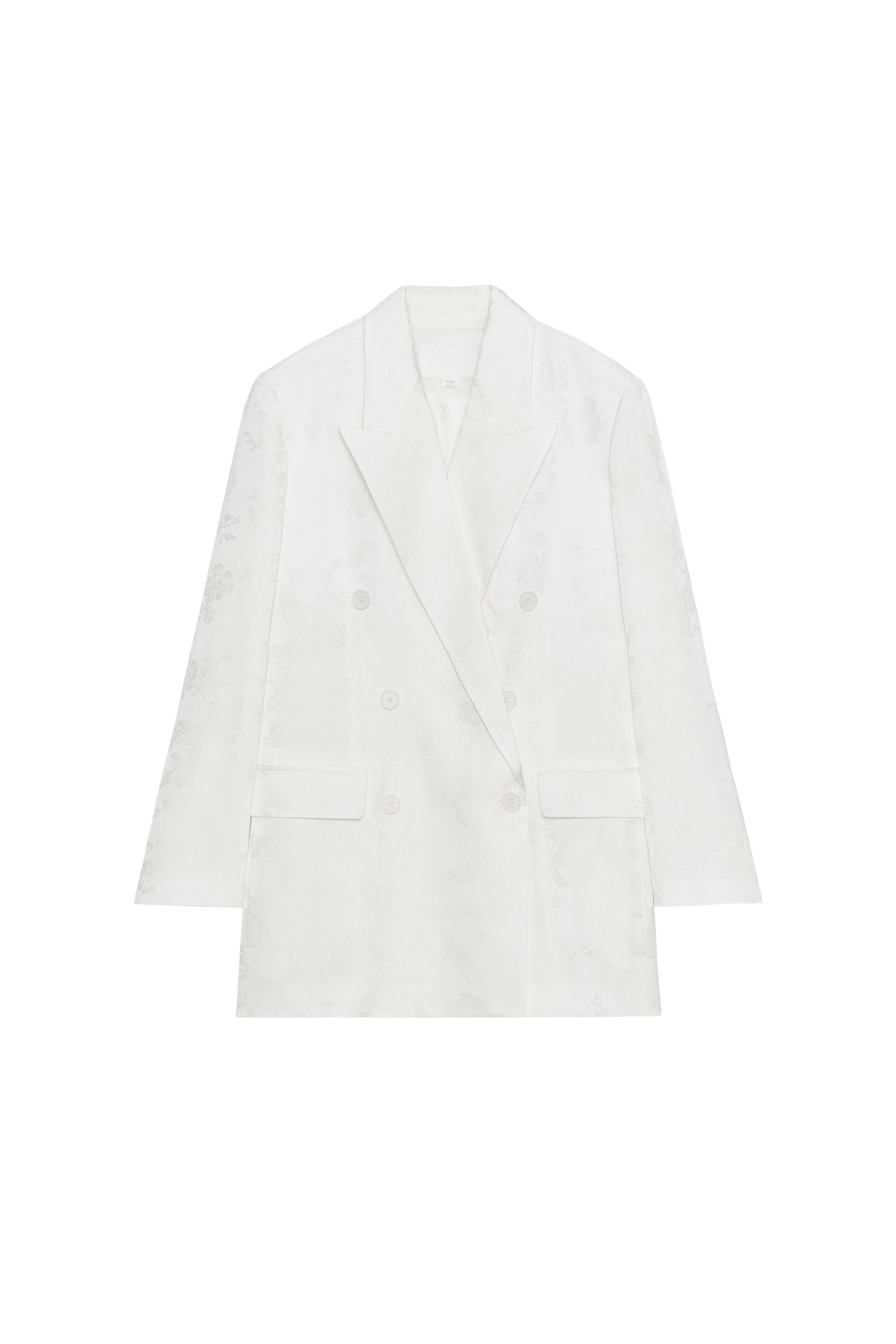 LIMITED EDITION ZW JACQUARD ブレザー - ホワイト | ZARA Japan / 日本