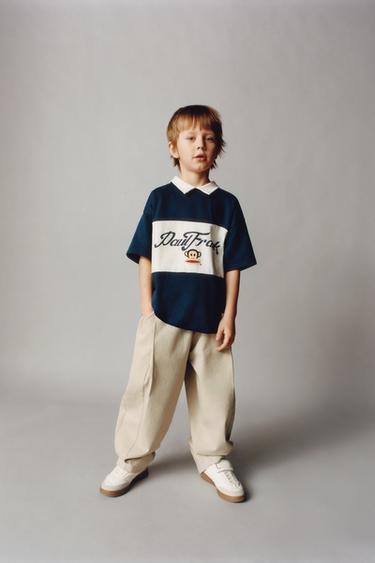 PAUL FRANK ® STRIPED POLO SHIRT - Blue/White by Zara