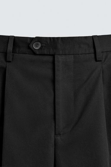 PANTALON DE COSTUME PLIS ÉDITION LIMITÉE - Noir de Zara - Image 7