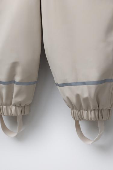 RUBBERISED WATER-RESISTANT JUMPSUIT - Ecru by Zara - Image 3
